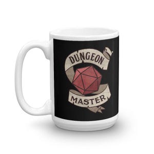 Dungeon Master DND D20 RPG player tabletop gamer Mug