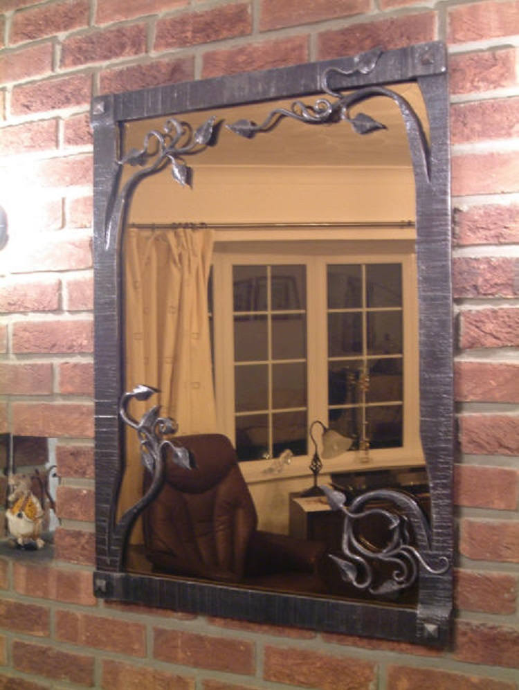 Wrought Iron Mirror Bespoke Ironwork Etsy UK