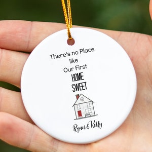 First Home Personalized Ornament 2025, First Home Ornament, Home Sweet Home Ornament Personalized, Home Sweet Home Gift, First Home Gift