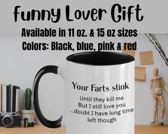 Funny fart mug, fart mug, funny boyfriend mug, crude, mug for boyfriend, couple mug, personalized mug, boyfriend mug, adult humor, rude mug