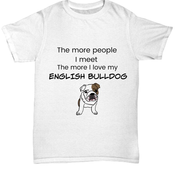 Bulldog T Shirt Etsy