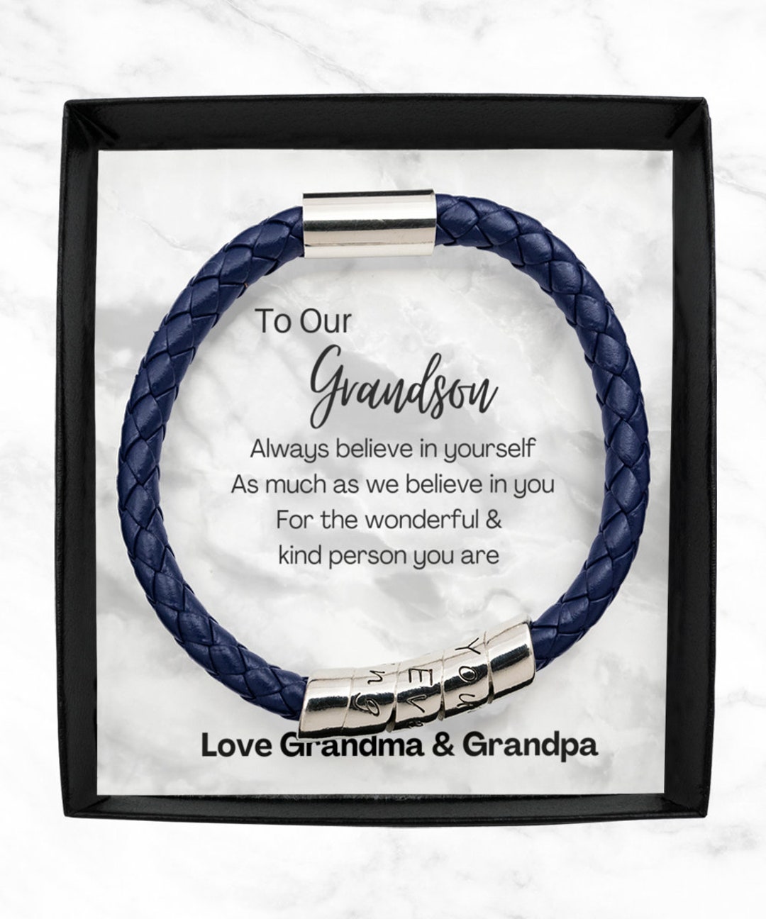 Grandma to grandson bracelet Clearance