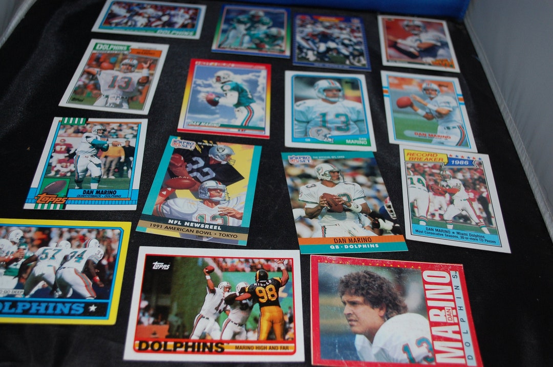 Lot of 14 Dan Marino Football Cards Etsy