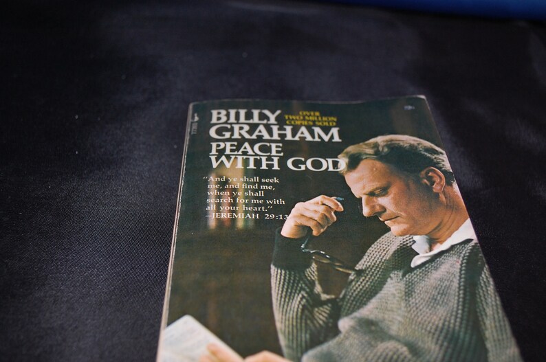 Peace With God by Billy Graham Paperback Book Free Etsy
