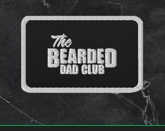 The Bearded Dad Club | Embroidered Patch, Father's Day Gift