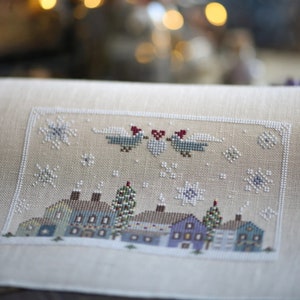 Stitches Through The Years &quot;WINTER COTTAGES&quot; • Counted Cross Stitch Pattern • PDF/Digital Download • Chart • Pattern Only