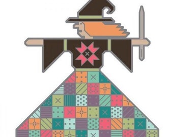 LORI HOLT "Quilted Witch Magnetic Needle Minder" Enamel Needle Minder, Lori Holt of Been In My Bonnet Co. For It's Sew Emma, Needleminder