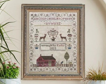 THE WISHING THORN "Kathy's Sampler 2023" • Counted Cross Stitch Pattern • Chart, Pattern Only