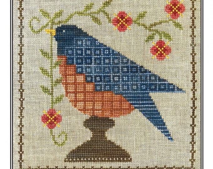 Bluebird Garden Counted Cross Stitch Chart Artful Offerings Paper