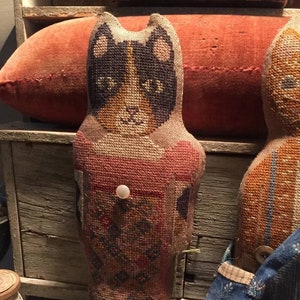 STACY NASH PRIMITIVES &quot;Animal Crackers Series - Clementine&quot; Counted Cross Stitch Pattern, Chart, Pattern Only