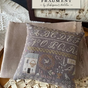SHAKESPEARE&#39;S PEDDLER &quot;Spring Sampler Fragment&quot; Counted Cross Stitch Chart, Nashville Needlework Market 2025, Pattern Only