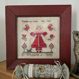 THE WISHING THORN &quot;Elizabeth Whitworth Sampler 1846&quot; • Counted Cross Stitch Pattern • Pattern Only