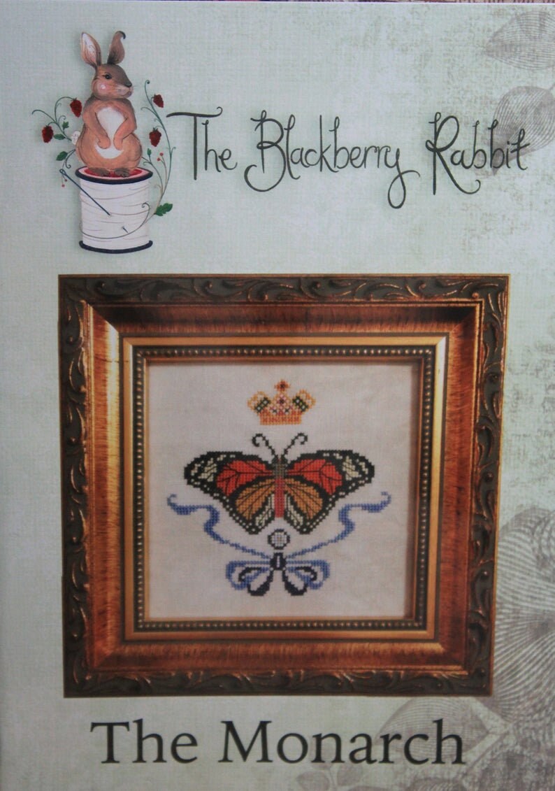 THE BLACKBERRY RABBIT the Monarch Counted Cross - Etsy