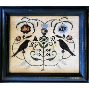 THE ARTSY HOUSEWIFE &quot;Midnight Garden&quot; Counted Cross Stitch Pattern, Chart, Pattern Only