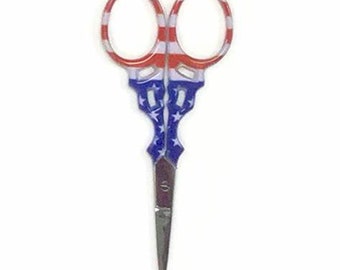 Dinky-Dyes, LLC “Patriotic Scissors” 3 1/2″ Embroidery Scissors, Sharp, DD-SC-33, 2024 Nashville Market