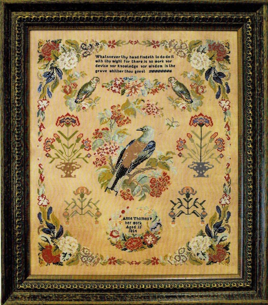 Hands Across the Sea Samplers anne Thomas 1854 Etsy Hands Across the Sea Samplers anne Thomas 1854 Etsy