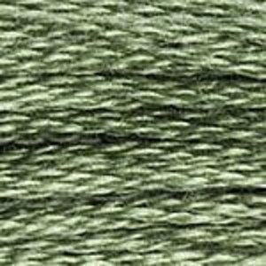 DMC Floss Color 3363 &quot;Medium Pine Green&quot; Embroidery Floss 2 skeins, 6 Strand Thread for Embroidery, Cross Stitch, Needlepoint, Sewing