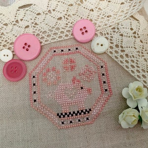 DARLING & WHIMSY DESIGNS &quot;Quirky Quaker Pig&quot; Counted Cross Stitch Pattern, Chart, Pattern Only