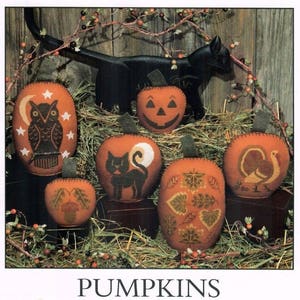 The Prairie Schooler PUMPKINS Cross Stitch Pattern, Autumn, Halloween, Chart Book No. 57