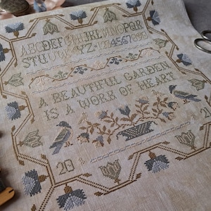 Stitches Through The Years &quot;A Beautiful Garden Sampler&quot; • Counted Cross Stitch Pattern • PDF/DIGITAL Download • Chart, Pattern Only
