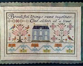 LA~D~DA "One Stitch At A Time" • Counted Cross Stitch Pattern • Chart, Sampler, 2024 Nashville Market Release, Pattern Only