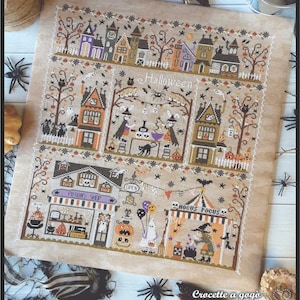 Crocette A Gogo • &quot;Halloween In The City&quot; • Counted Cross Stitch Chart • Halloween • Pattern Only