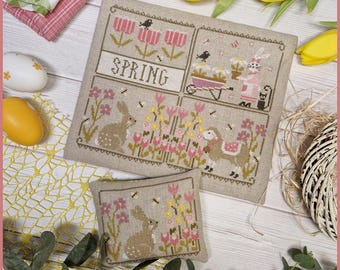Crocette A Gogo • "Spring Notes" • Counted Cross Stitch Chart • Easter • Pattern Only