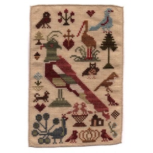 NEEDLEMADE DESIGNS &quot;Barb&#39;s Birds&quot; Counted Cross Stitch Pattern, Chart, Pattern Only