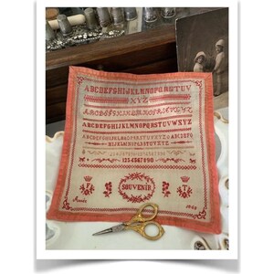 Reflets de Soie ~ FT 1868 Reproduction Sampler ~ Counted Cross Stitch Pattern, Chart, Needlework Marketplace 2023, Pattern Only