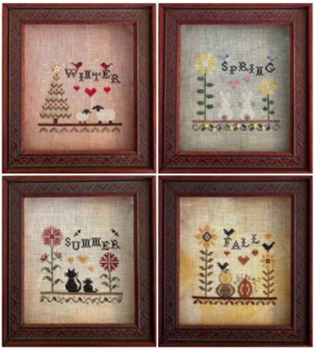 HAYSTACK STITCHING "seasons" Counted Cross Stitch Pattern, Chart ...