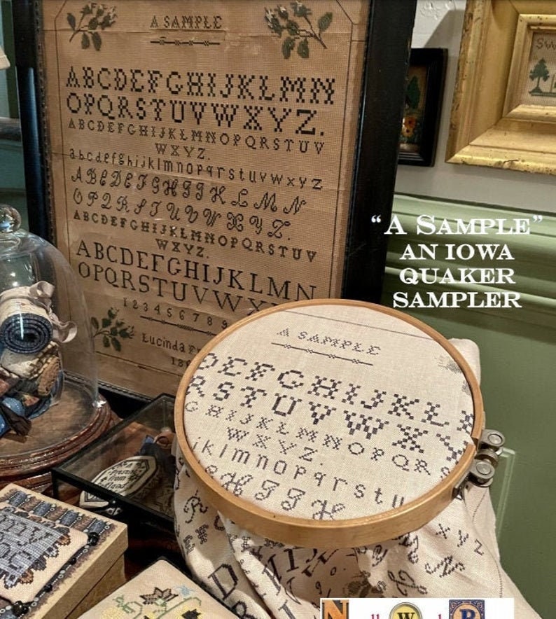 NEEDLEWORK PRESS lucinda Frazier 1866 A Sampler Etsy