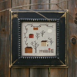 PDF INSTANT DOWNLOAD • Blue Bird Needleworks • &quot;Salem&quot; • Counted Cross Stitch Pattern • Pattern Only