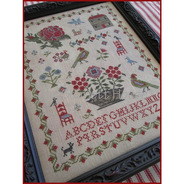 The Scarlett House Cross Stitch - Etsy