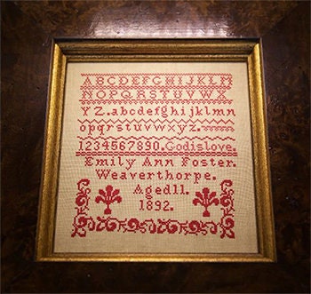 クエーカー刺繍 洋書 Quaker School Girl Samplers