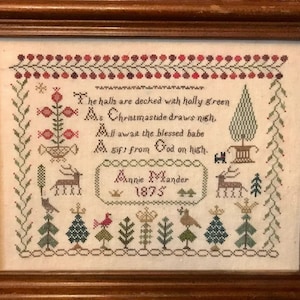MERRY WIND FARM &quot;A Christmas Sampler&quot; • Counted Cross Stitch Pattern • Sampler • Pattern Only