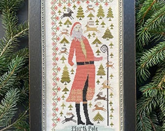 North Pole / Kathy Barrick / cross stitch chart / counted cross stitch pattern / Santa / Christmas / pattern only