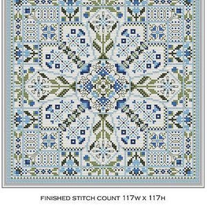 CAROLYN MANNING Designs &quot;The Winter Window&quot; Counted Cross Stitch Pattern, Chart, Floral, CM Designs, Pattern Only