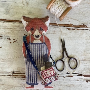 STACY NASH DESIGNS "Animal Crackers British Series - Reynard" Counted Cross Stitch Pattern, Sweet Little Fox, Needlework Marketplace 2024