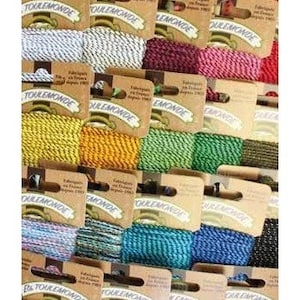 MAISON SAJOU ~ Toulemonde Rochefort Thread Card ~ 16 feet (5 Meters) on Each Card, Made in France