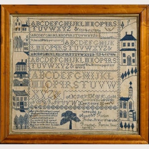 THE WISHING THORN &quot;Ann McFarlan Sampler 1827&quot; • Counted Cross Stitch Pattern • Chart, Pattern Only