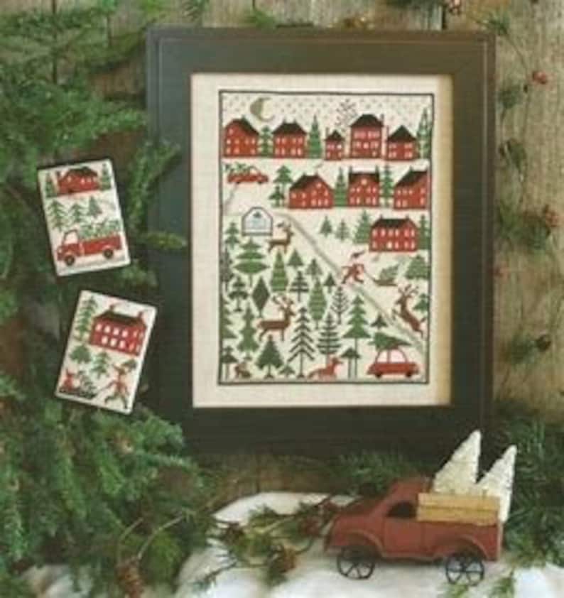 The Prairie Schooler CHRISTMAS TREE FARM Counted Cross Stitch Etsy