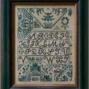 LA~D~DA &quot;Quaker Alphabet &quot; • Counted Cross Stitch Pattern • Sampler, Alphabet, Chart, Pattern Only