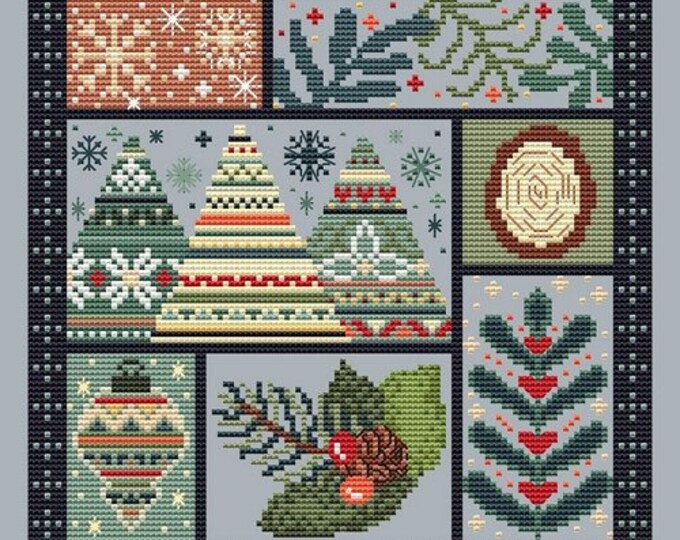 SHANNON CHRISTINE DESIGNS "cozy Christmas" Counted Cross Stitch Pattern ...