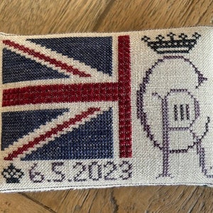 HAYSTACK STITCHING &quot;Charles&quot; Counted Cross Stitch Pattern by Caroline Seldon, Celebrating the Coronation, King Charles III, Pattern Only