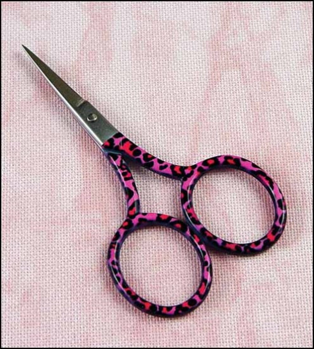 Leopard Scissors YARN TREE Pink Leopard Embroidery Scissors ~ Premium Stainless Steel ...
