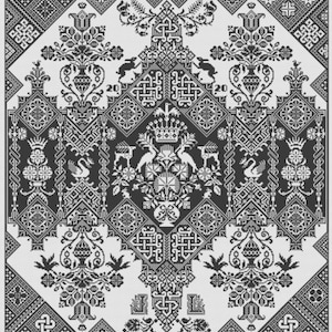LONG DOG SAMPLERS &quot;Legal High&quot; • Counted Cross Stitch Pattern • Classic Norfolk Sampler, Pattern Only