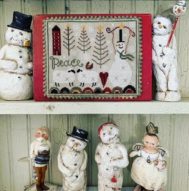 TERESA KOGUT Peaceful Snow Counted Cross Stitch | Etsy