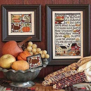 The Prairie Schooler "Thanksgiving Comes Again" Cross Stitch Pattern Chart Book No. 141