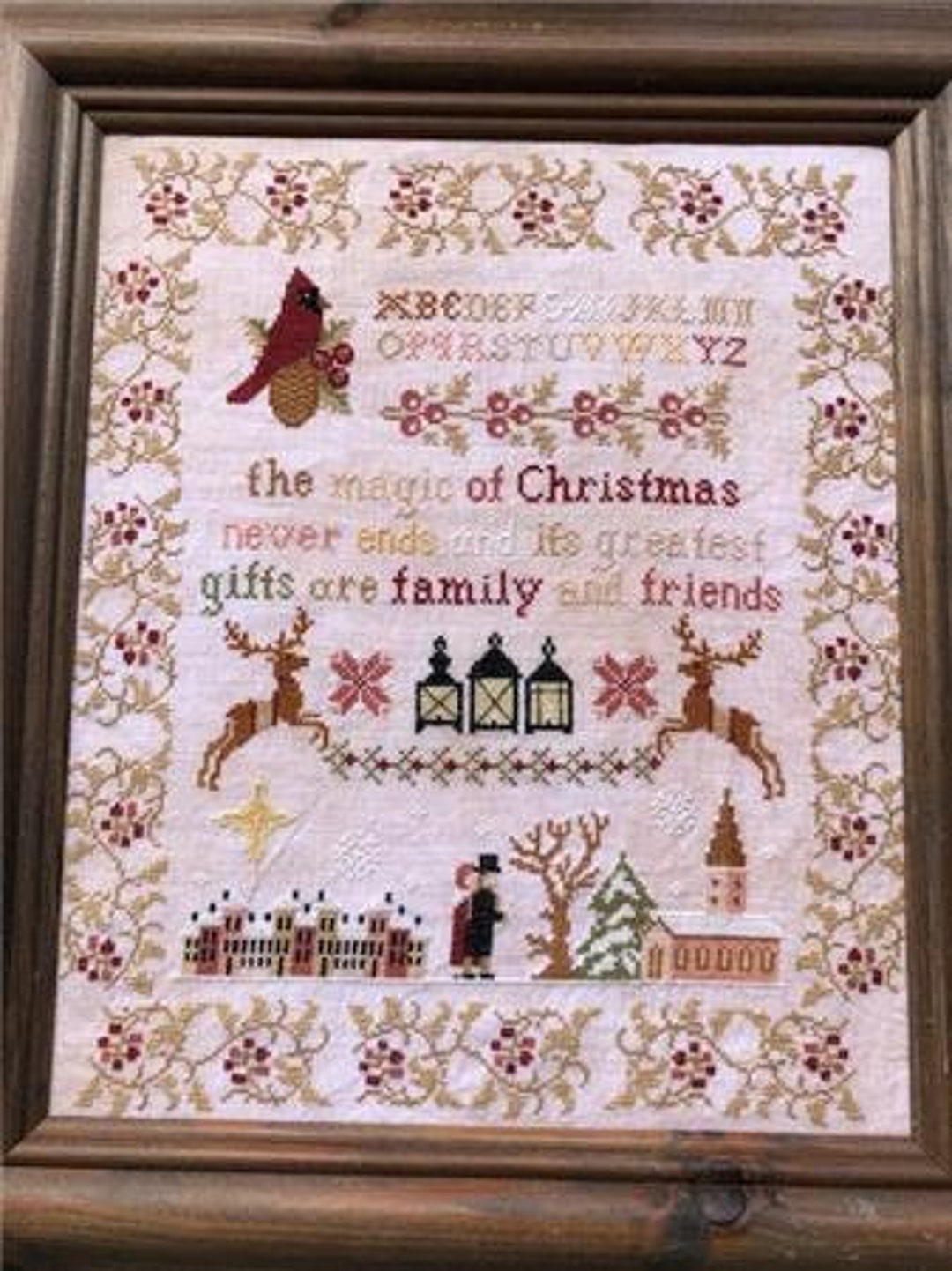 TWIN PEAK PRIMITIVES holy Night at Haxby Abbey Counted Cross Stitch ...