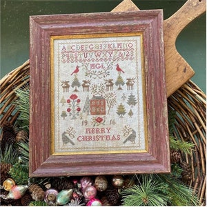 BLACKBIRD DESIGNS &quot;Christmas Rose #4&quot; Counted Cross Stitch Pattern, Christmas Sampler Series, Motifs, Pattern Only
